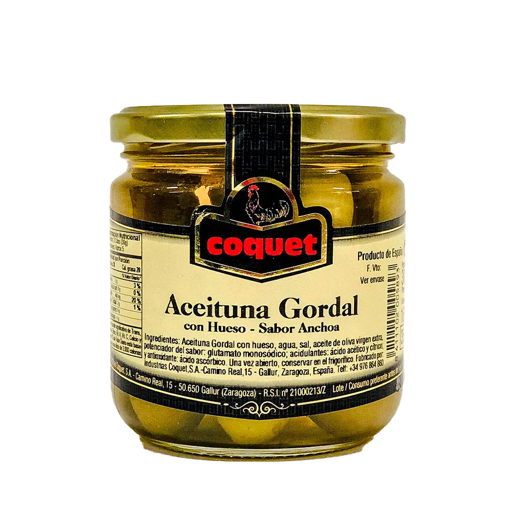 ELEGANCE ACEITUNA GORDAL HUESO SAnchoa cAceite Oliva FCO 350